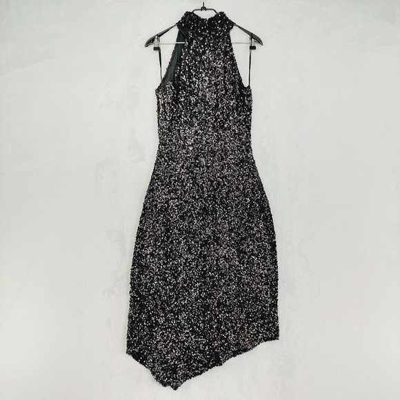 New Nordstrom CIEBON Signy Sequin Asymmetric Gown Dress P5689 - Picture 6 of 10